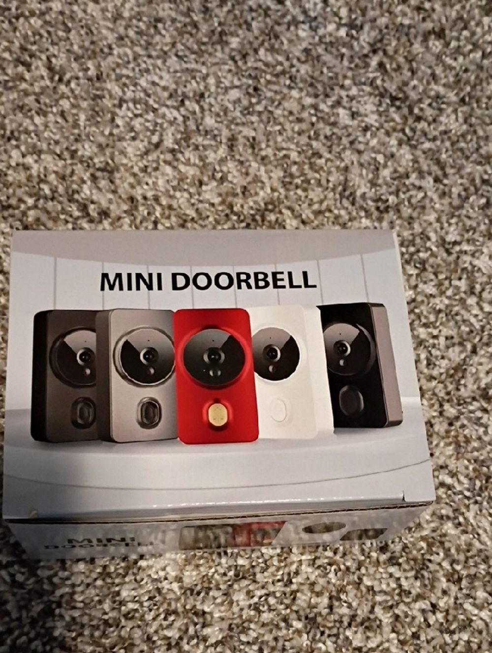 Mini Doorbell Wireless Doorbell Button in Red